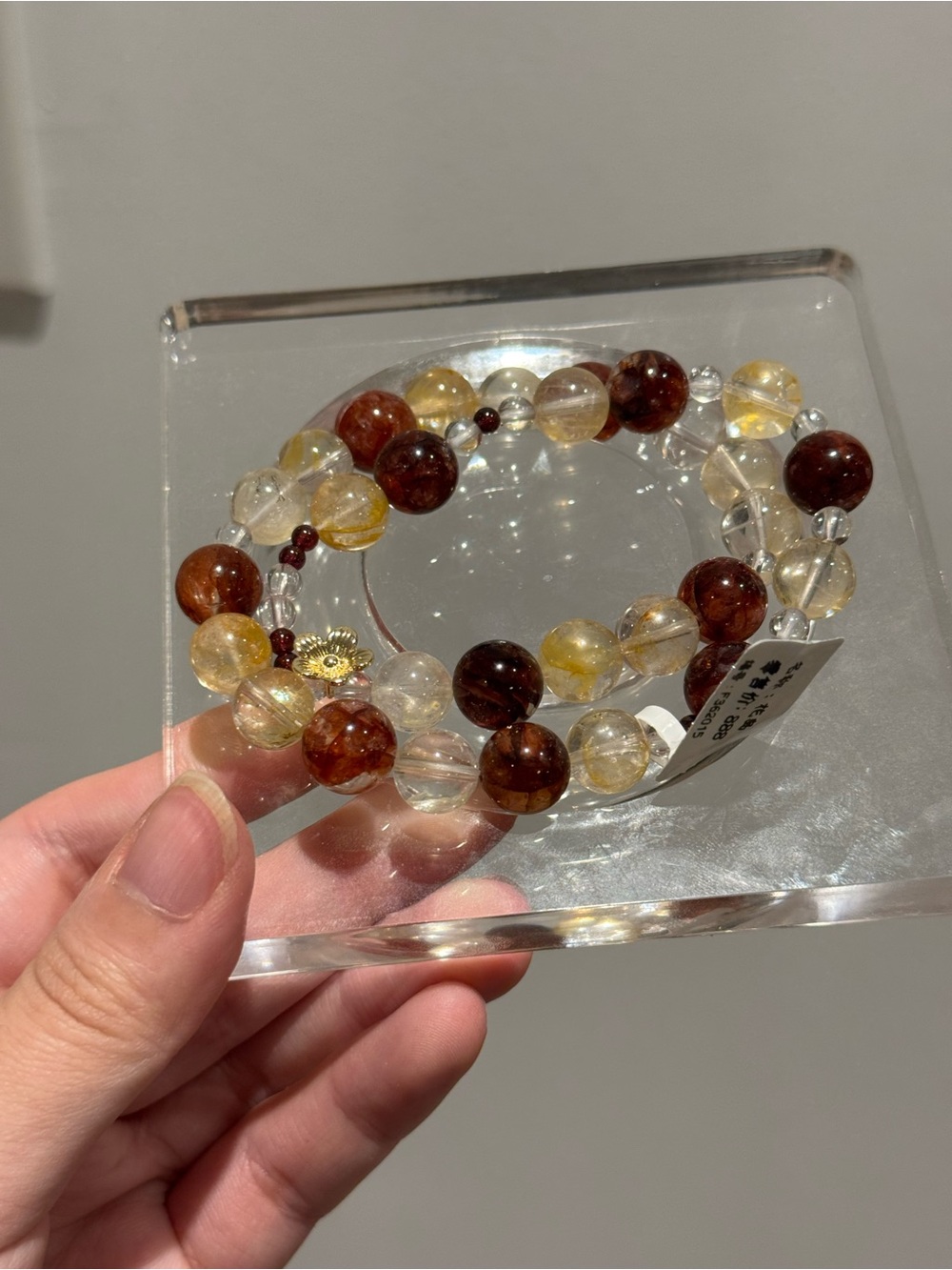 Multicolor Natural Stone Beaded Stretch Bracelet - Elegant Women's Jewelry